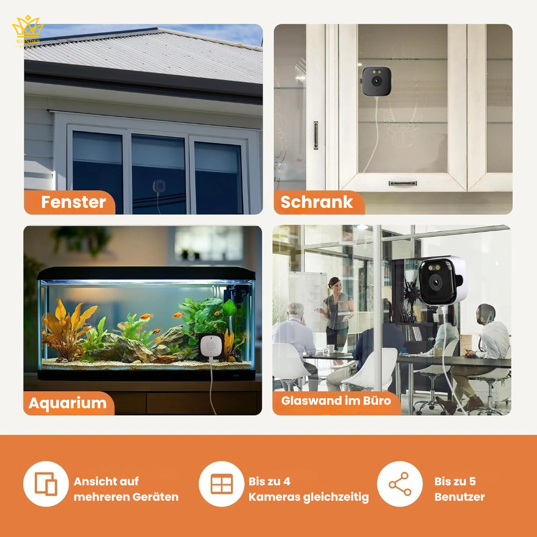 SilentWatch | Intelligente Fensterkamera für Tag- und Nachtsicht