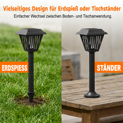 EcoZap | Solar-Mückenlampe im modernen Design mit Stand- & Spießfunktion