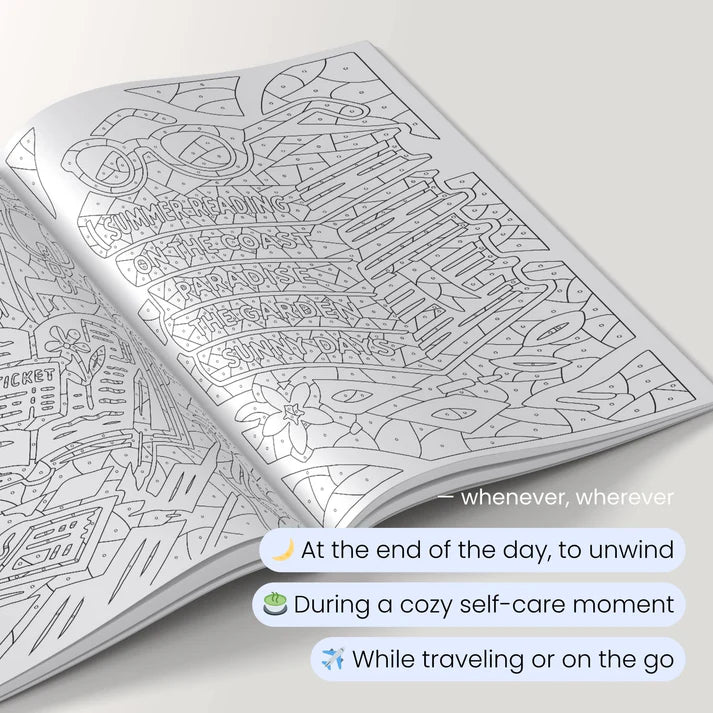 ColorEase | Entspannendes One Color Malbuch für Kreative Ruhe