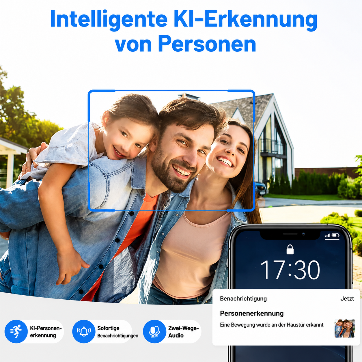DoorVision | WLAN-Türklingel mit Nachtsicht und Gegensprechfunktion