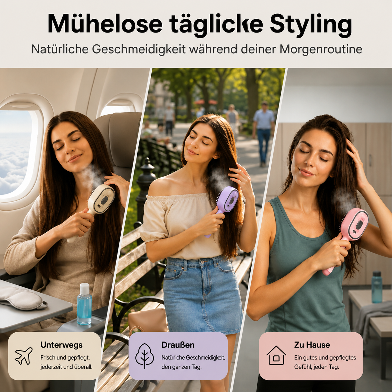 SteamBrush | Frizzfreie Haare mühelos stylen