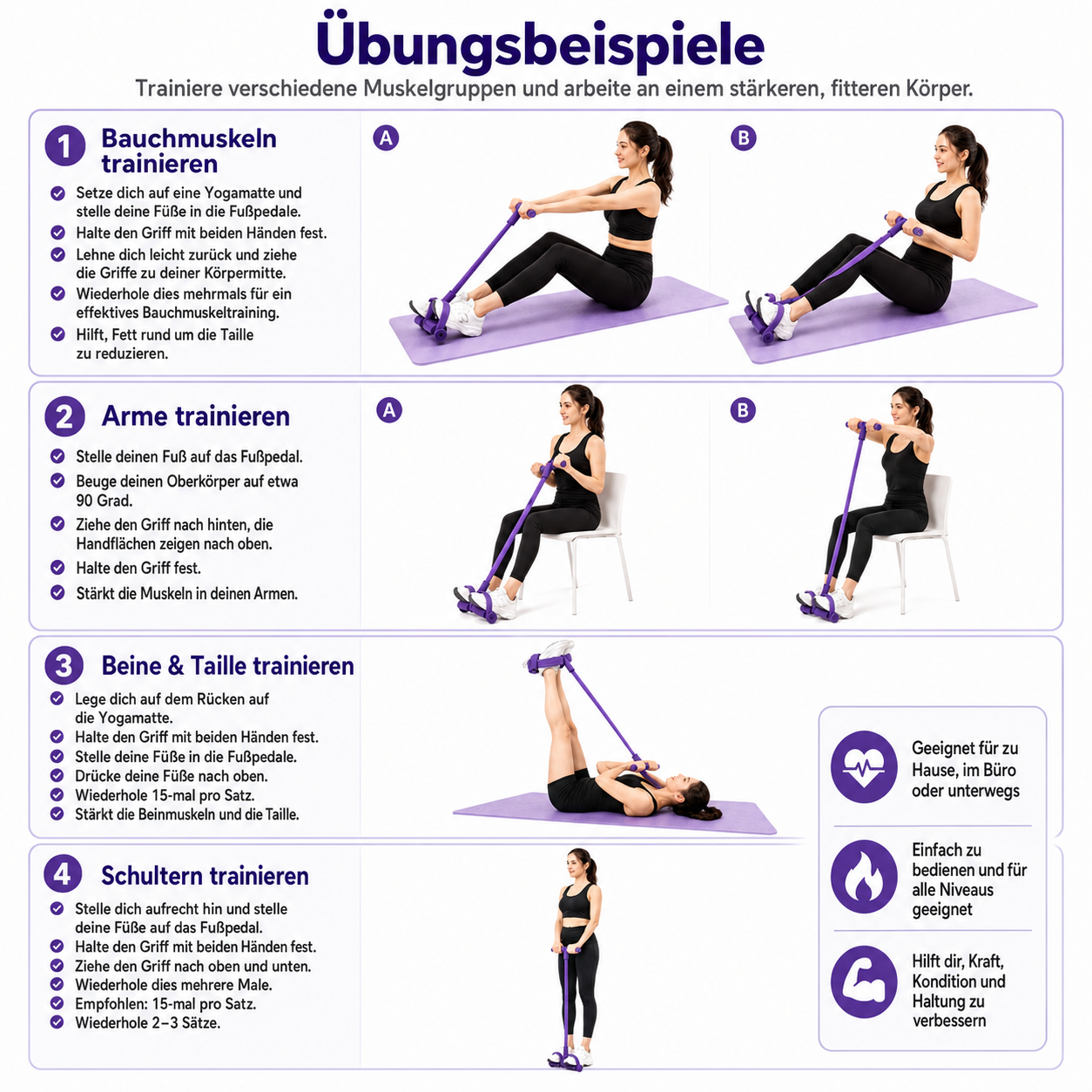 Fitness Puller | Trainiere deinen ganzen Körper bequem von zu Hause aus