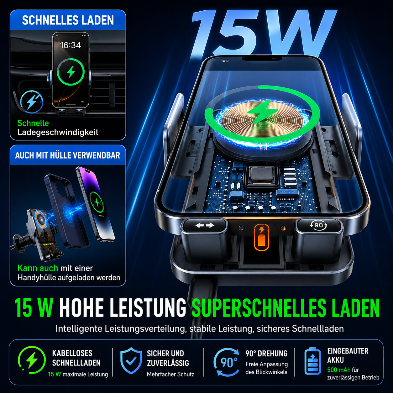 DriveCharge | Sicheres Fahren &amp; kabelloses Laden