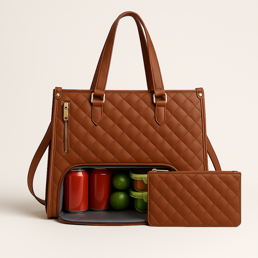 LuxeCarry Tasche | All-in-One Tasche für Arbeit, Mittagessen und Laptop