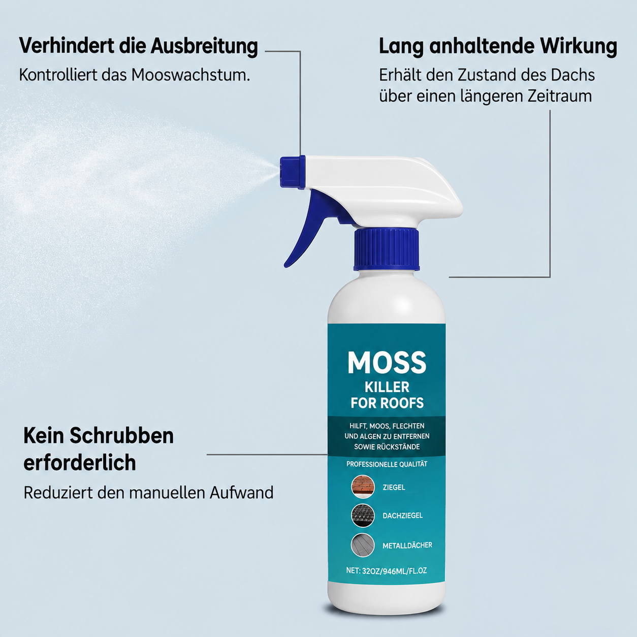 MossRemover  | Für ein sauberes Dach ohne Mühe