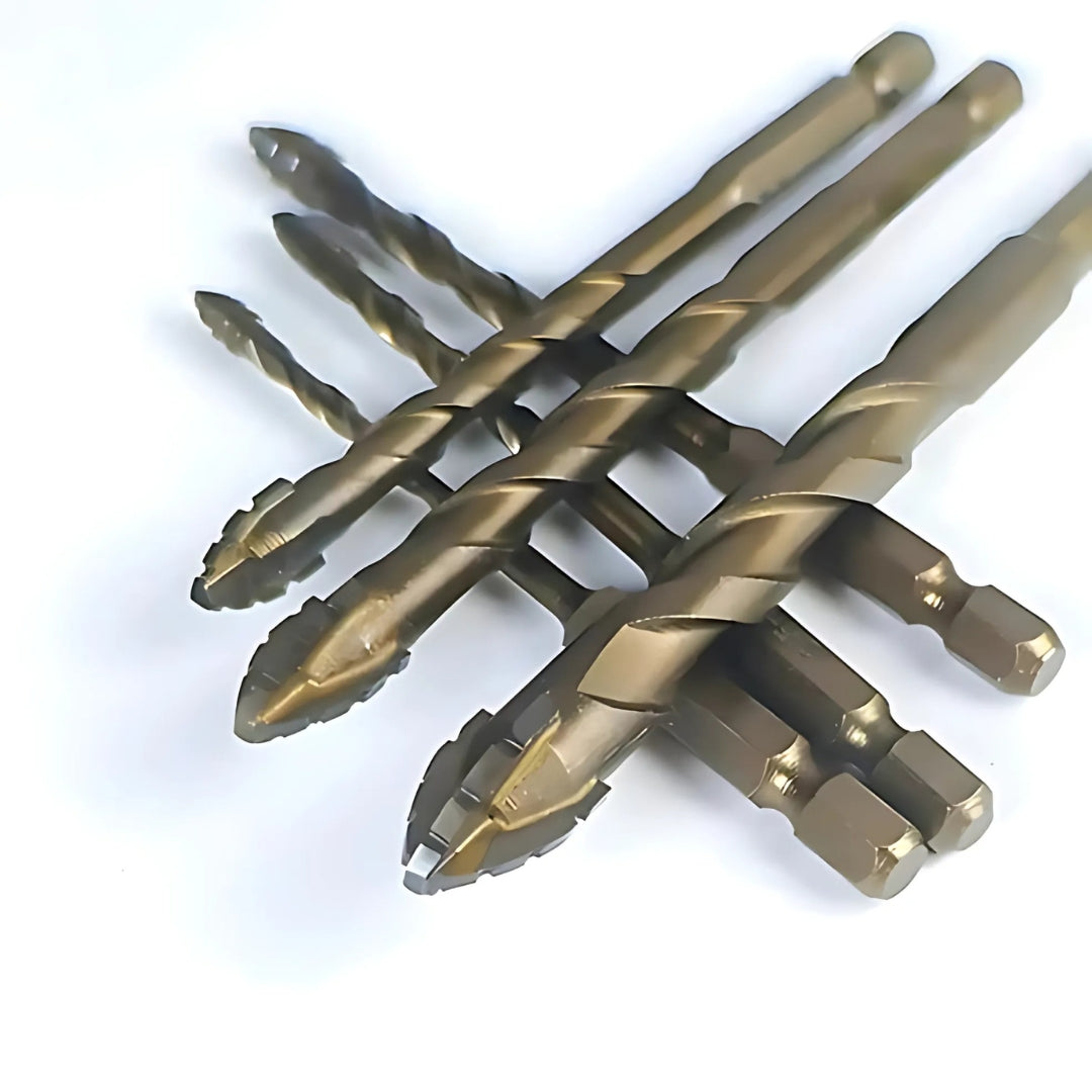 DrillPro | Hochwertiges titanbeschichtetes Bohr- und Gewindeschneidset – Set mit 5 Teilen