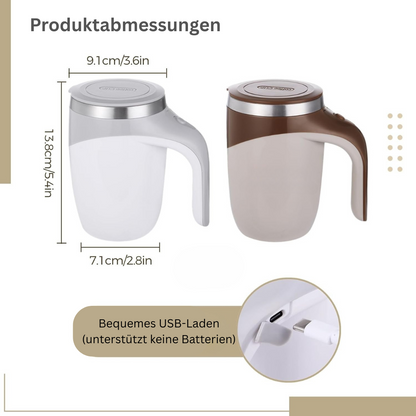 AutoMug | Magnetischer Selbstmisch-Becher  Ein Knopfdruck und genießen