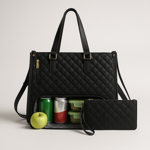 LuxeCarry Tasche | All-in-One Tasche für Arbeit, Mittagessen und Laptop