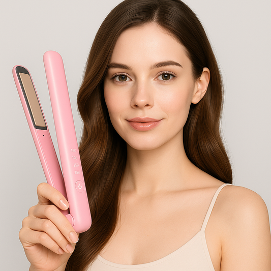 CurlNGo | 2-in-1 Lockenstab und Glätteisen für glänzendes Haar