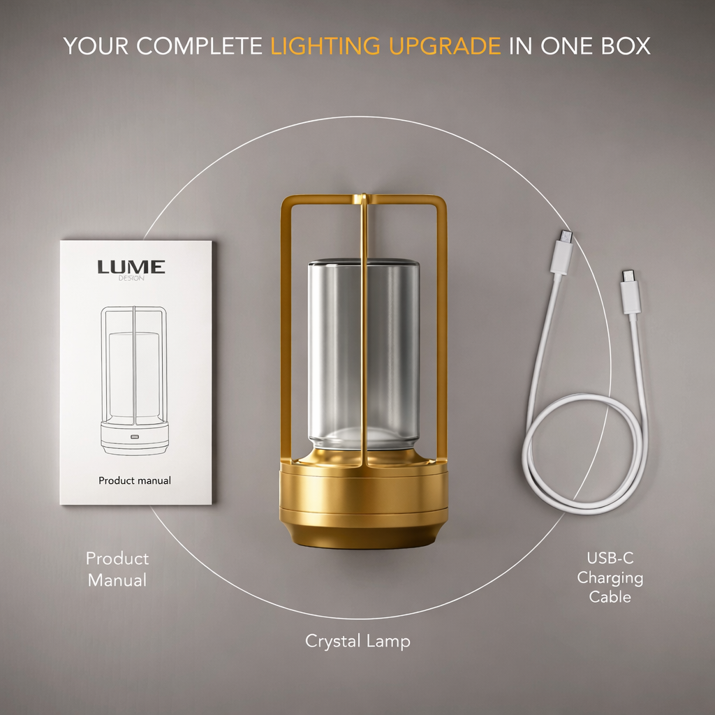 Moderne Kristall-Tischlampe mit Warmlicht