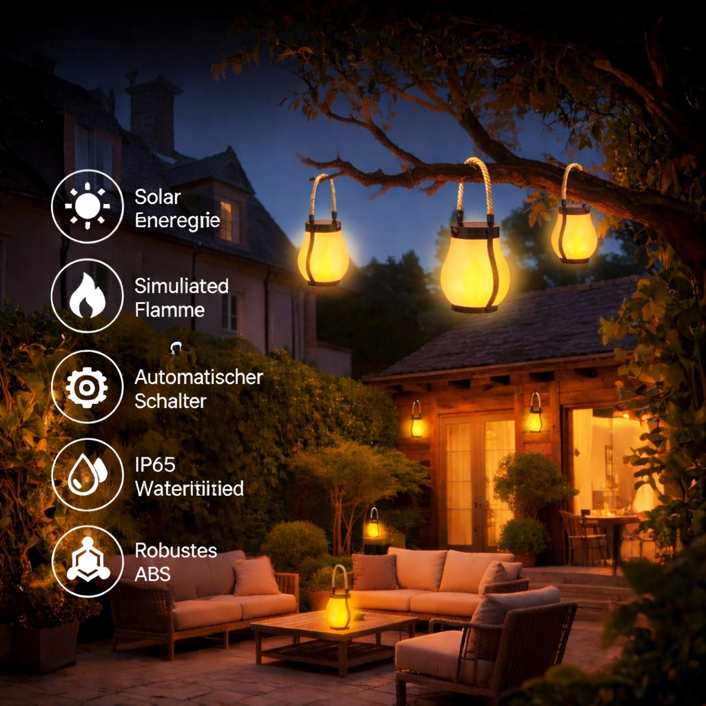 MysticFlame | LED Laterne mit Ewiger Flamme
