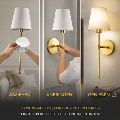 Kabellose LED-Wandleuchte Warmweiß & dimmbar