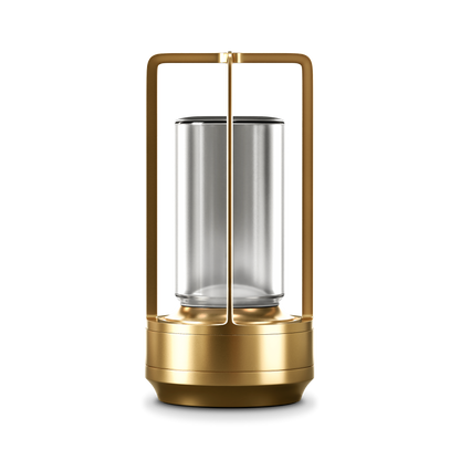 Moderne Kristall-Tischlampe mit Warmlicht