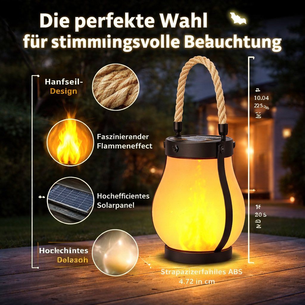 MysticFlame | LED Laterne mit Ewiger Flamme