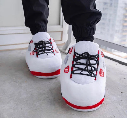 CosySneak | Warme Unisex Sneaker Hausschuhe mit Plüschfutter