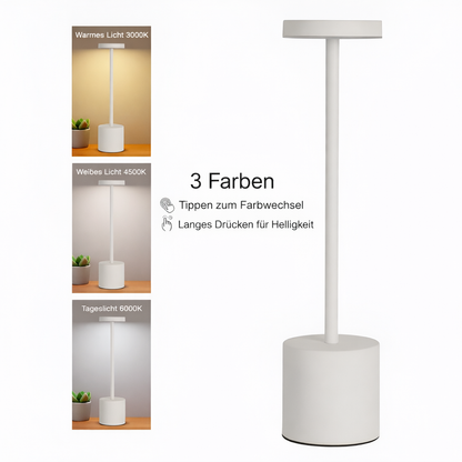 AuraGlow | Kabellose LED-Tischlampe