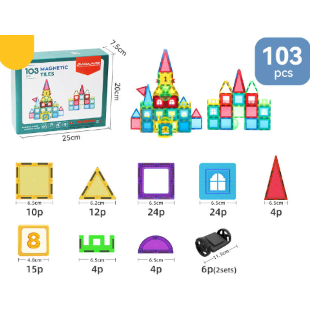 MagnaCreaties | Kreative Magnetische Bauplatten für Kinder