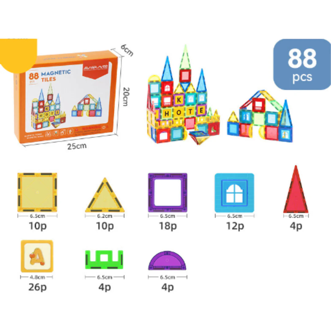 MagnaCreaties | Kreative Magnetische Bauplatten für Kinder