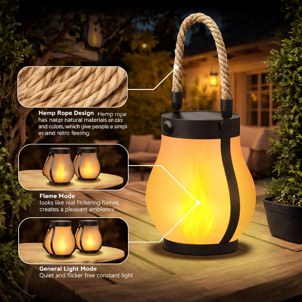 MysticFlame | LED Laterne mit Ewiger Flamme