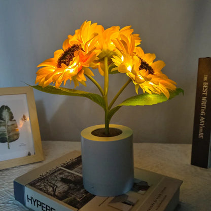 SunGlow | Warme Sonnenblumenlampe für Gemütliche Entspannung