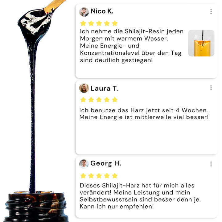 Pure Shilajit | 100 Prozent Reines Himalaya Harz