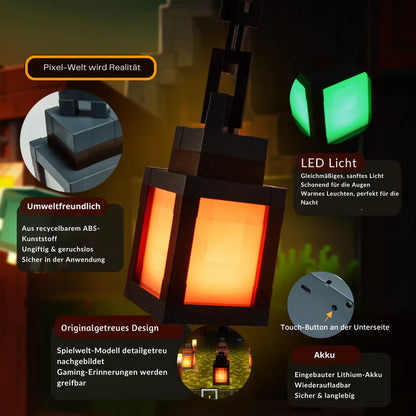 Minecraft Lampe | Charmante Laterne für Gemütliche Abende