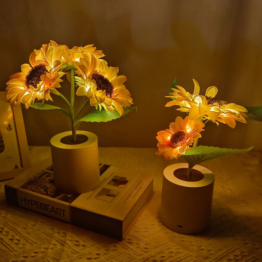 SunGlow | Warme Sonnenblumenlampe für Gemütliche Entspannung