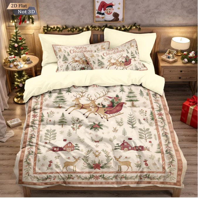 FestiveGlow | Weihnachts Bettwäsche Set für ein Magisches Schlafzimmer