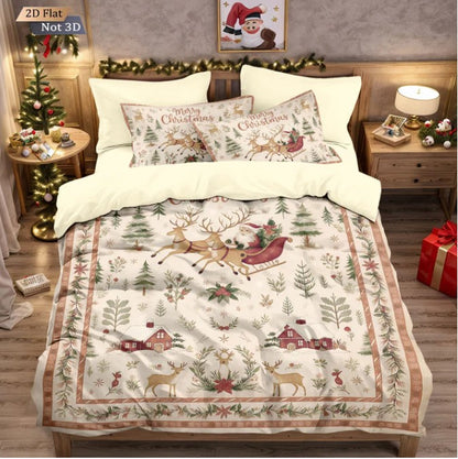 FestiveGlow | Weihnachts Bettwäsche Set für ein Magisches Schlafzimmer