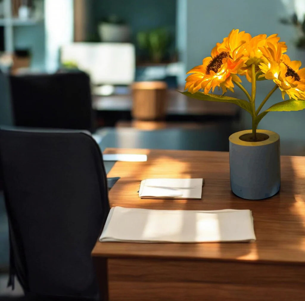 SunGlow | Warme Sonnenblumenlampe für Gemütliche Entspannung