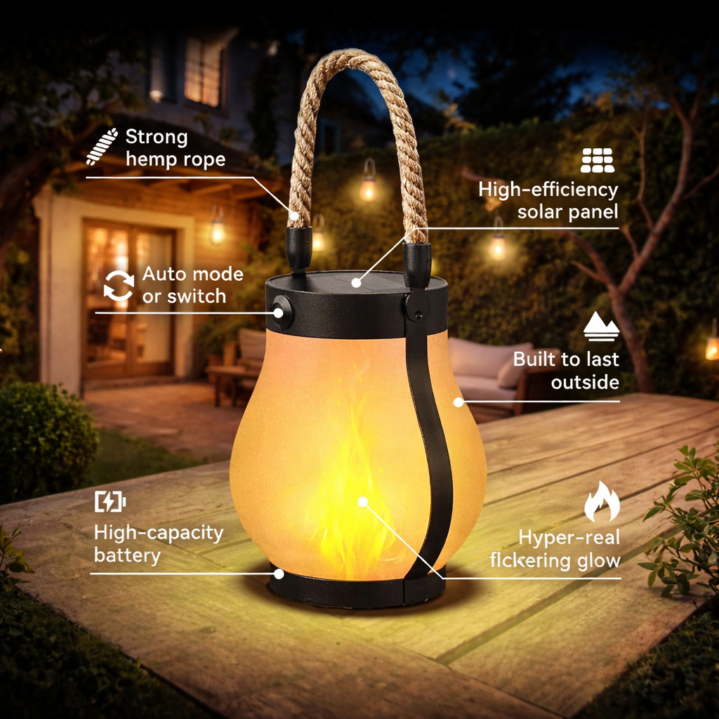 MysticFlame | LED Laterne mit Ewiger Flamme
