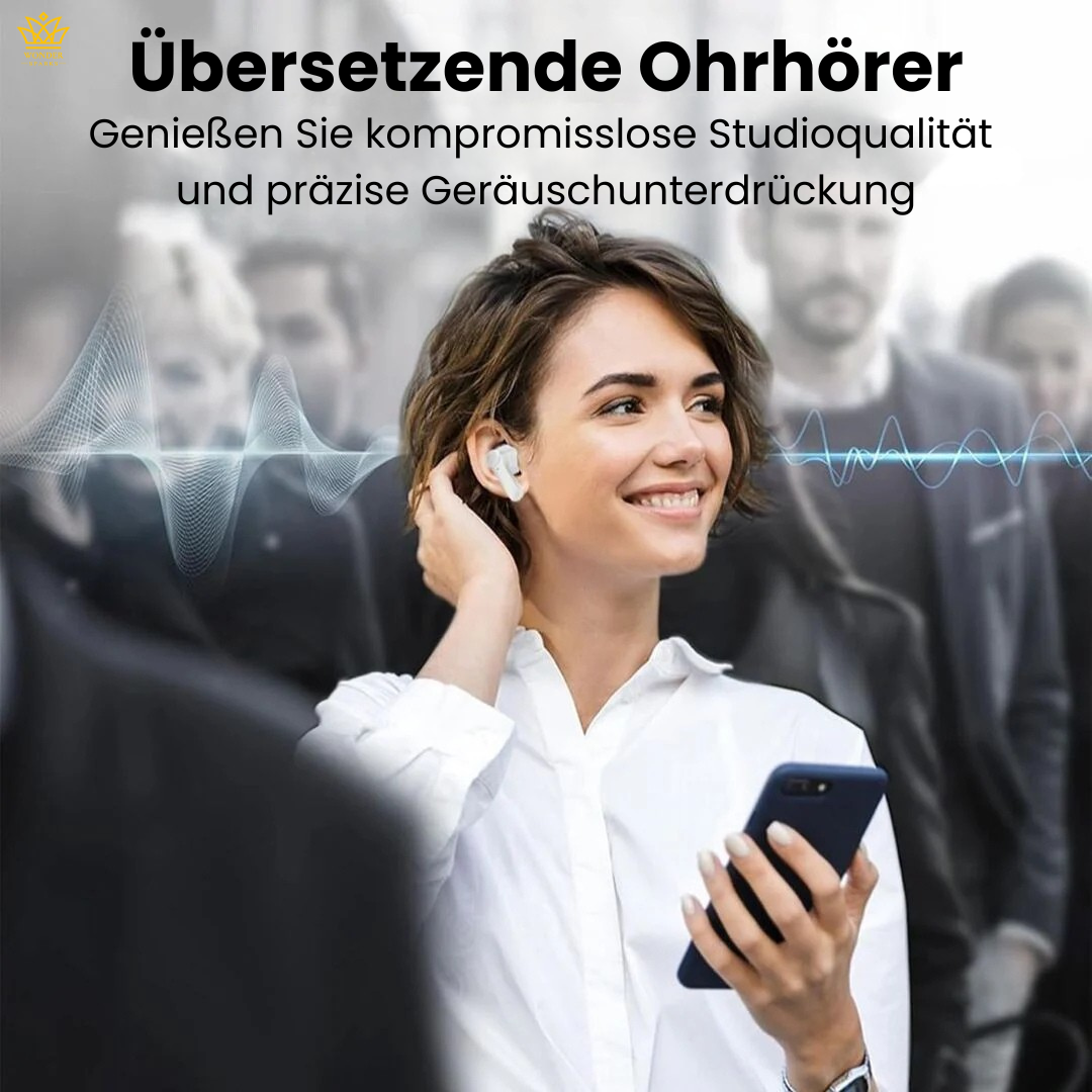 LinguaBuds | KI-Ohrhörer mit Sofort-Sprachübersetzung in über 100 Sprachen