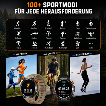 MotionTrack Smartwatch | Vernetzt, Aktiv und Stilvoll