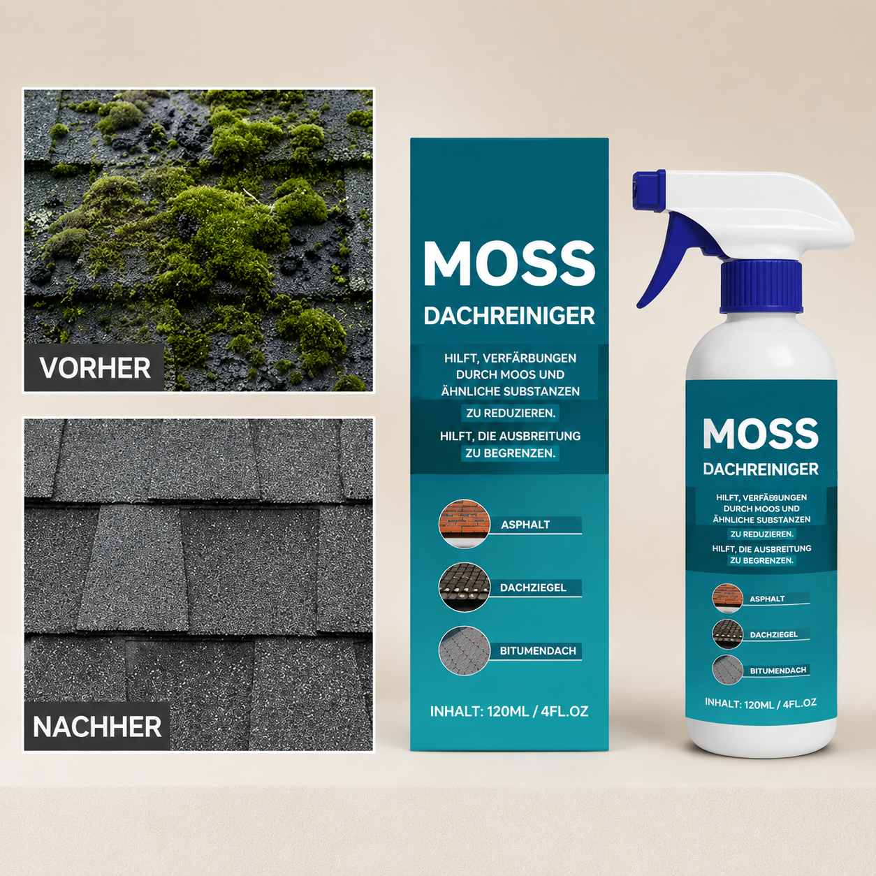 MossRemover  | Für ein sauberes Dach ohne Mühe