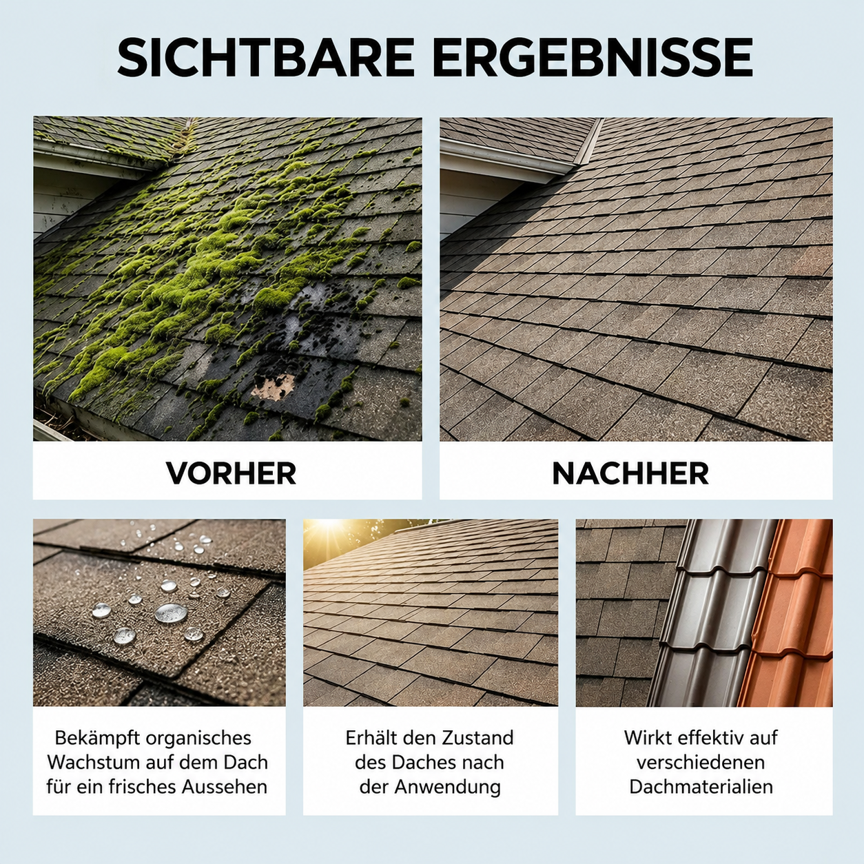 MossRemover  | Für ein sauberes Dach ohne Mühe