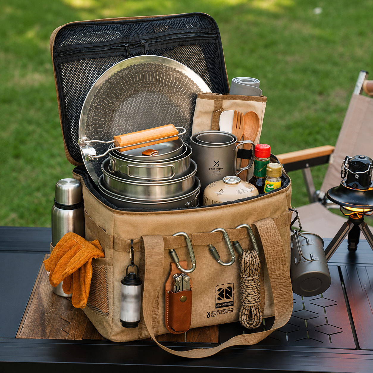 CampVault | Aufbewahrungstasche Alles griffbereit beim Camping