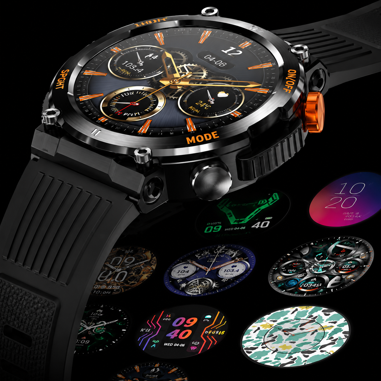 MotionTrack Smartwatch | Vernetzt, Aktiv und Stilvoll
