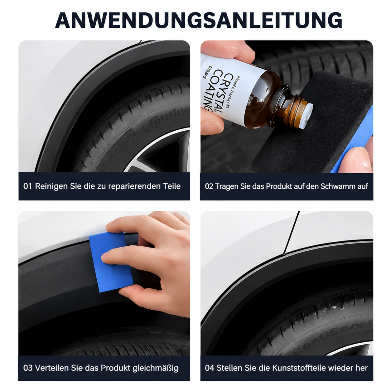 Crystal Coating | Kunststoff &amp Gummi wie neu