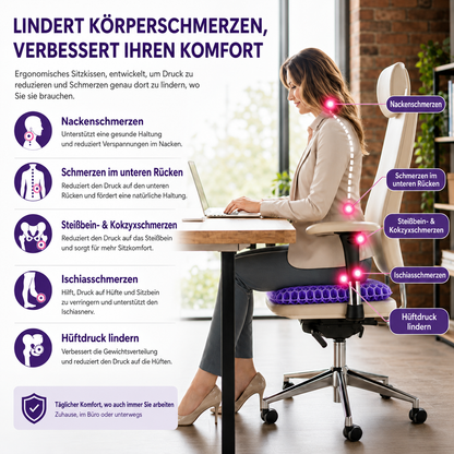 ComfortGel Gelkissen | Komfortabel sitzen den ganzen Tag