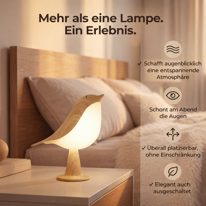 Vogel Designlampe | Kabellose LED Nachttischleuchte