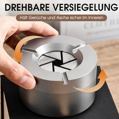 SafeAsh | Nachhaltiger Drehdeckel-Aschenbecher für Auto und Zuhause