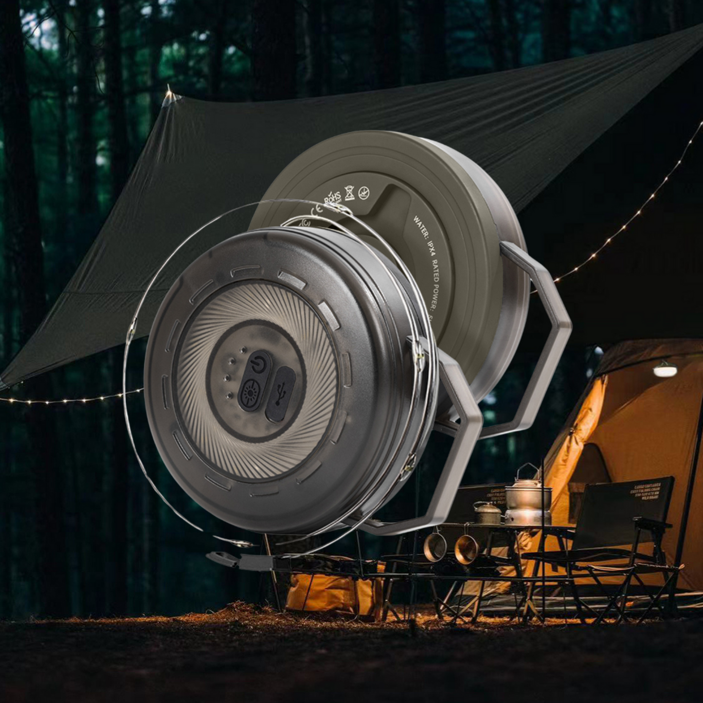 String Lights | Wiederaufladbare LED Camping- & Außenbeleuchtung
