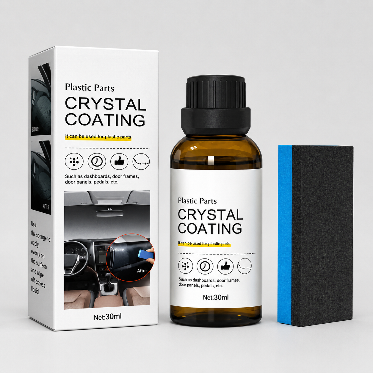 Crystal Coating | Kunststoff &amp Gummi wie neu