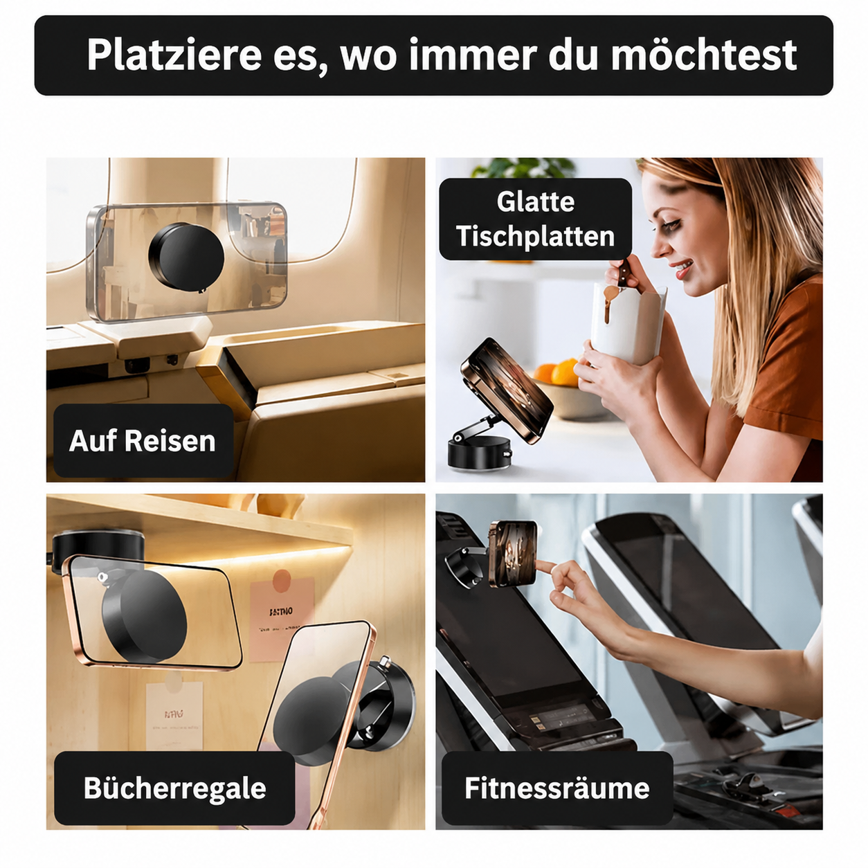 MagnoMount | Superstarker magnetischer Vakuum-Handyhalter!