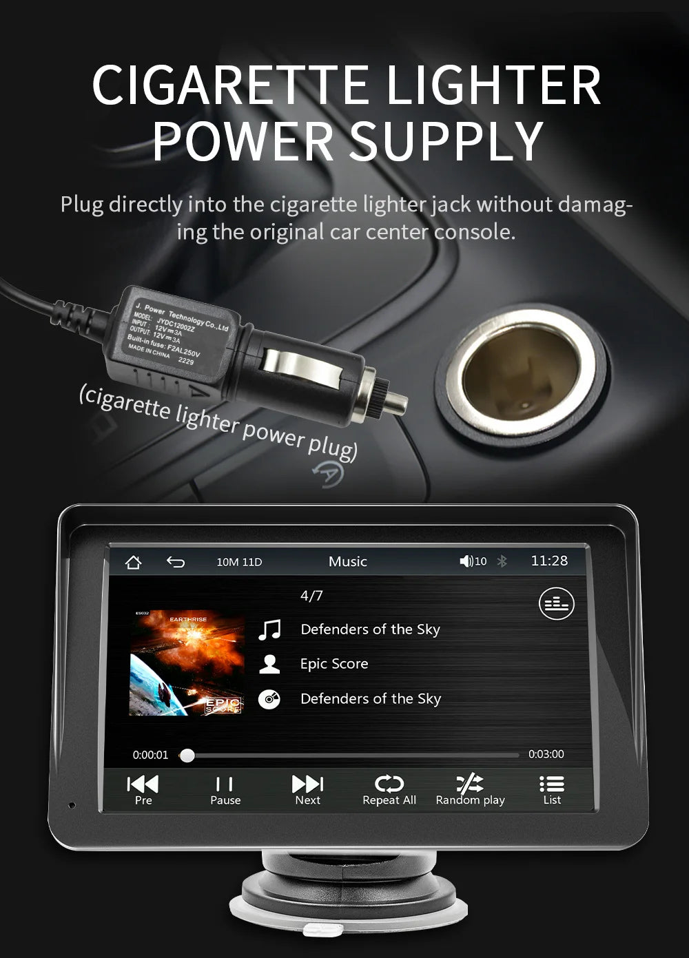 DriveConnect | Tragbare 7-Zoll CarPlay & Android Auto Stereo