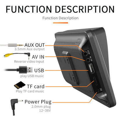 DriveConnect | Tragbare 7-Zoll CarPlay & Android Auto Stereo