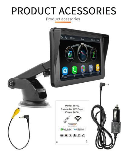 DriveConnect | Tragbare 7-Zoll CarPlay & Android Auto Stereo