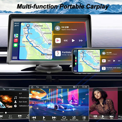 DriveConnect | Tragbare 7-Zoll CarPlay & Android Auto Stereo