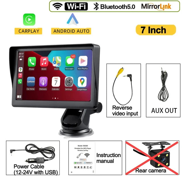 DriveConnect | Tragbare 7-Zoll CarPlay & Android Auto Stereo