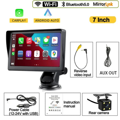 DriveConnect | Tragbare 7-Zoll CarPlay & Android Auto Stereo